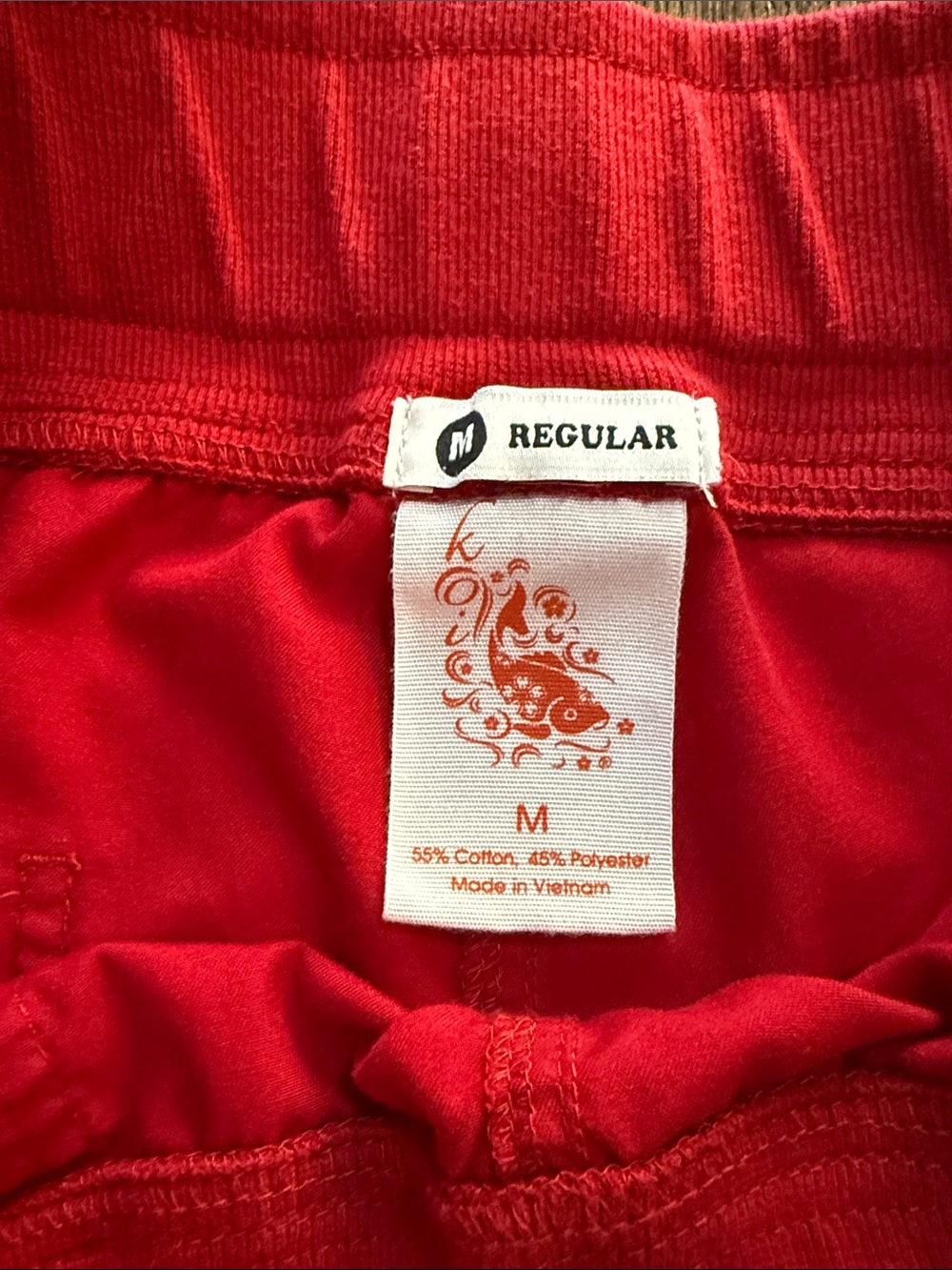koi Red Drawstring Scrub Pants - Picture 3 of 7